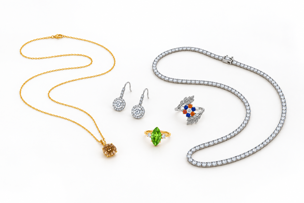 Exceptional Moissanite jewelry with bright, diamond-like sparkle