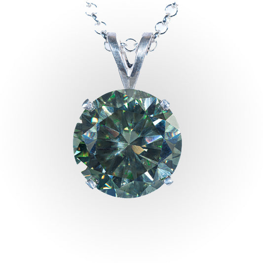 Big Blue Green Moissanite