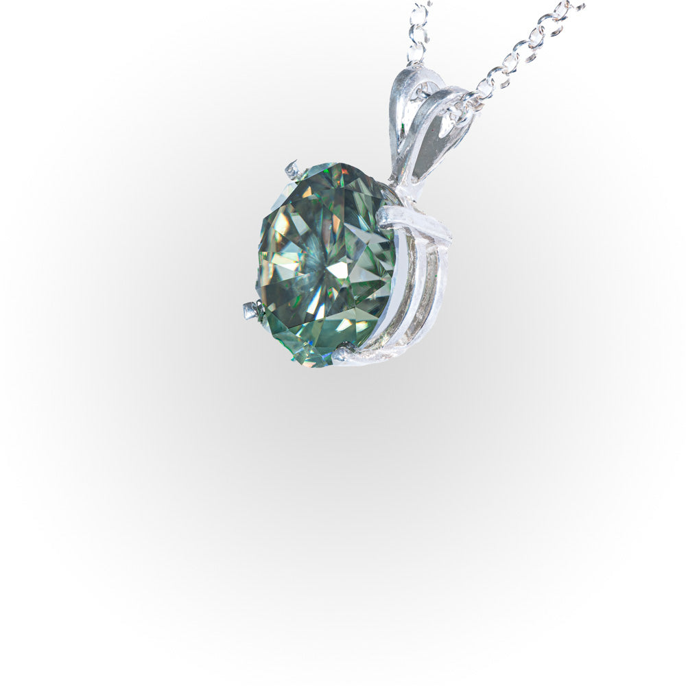 Big Blue Green Moissanite