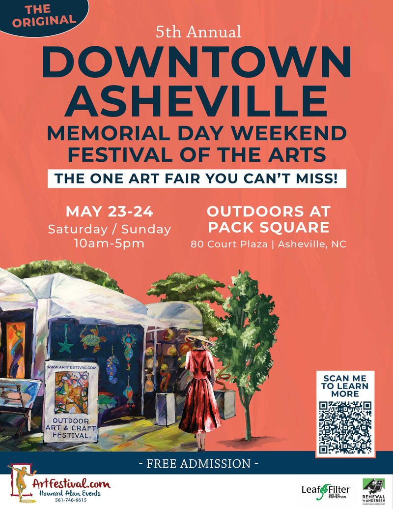 Downtown Asheville Memorial Day Weekend Festival of the Arts & Craft Marketplace